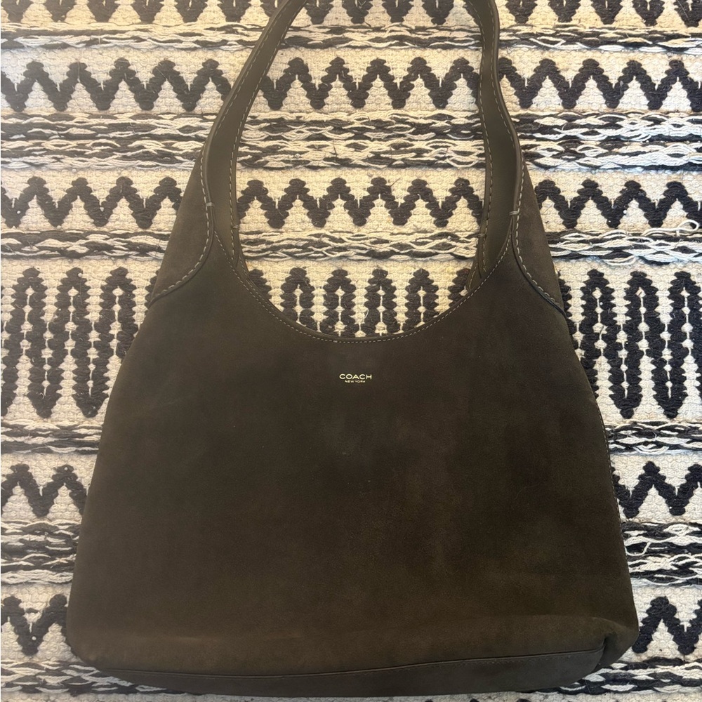 Coach Dark Green/ Olive Suede Women's Bag